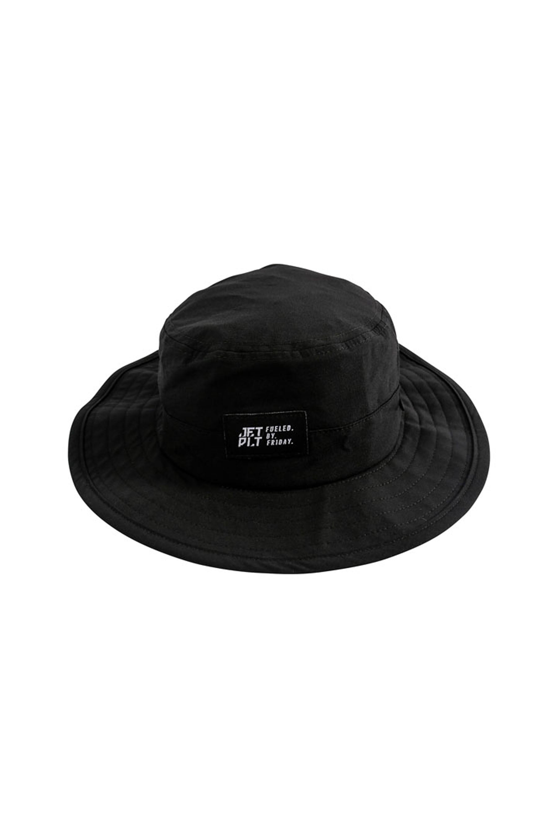 Jetpilot Jet-Lite Mens Wide Brim Hat - Black — view 01 (3)