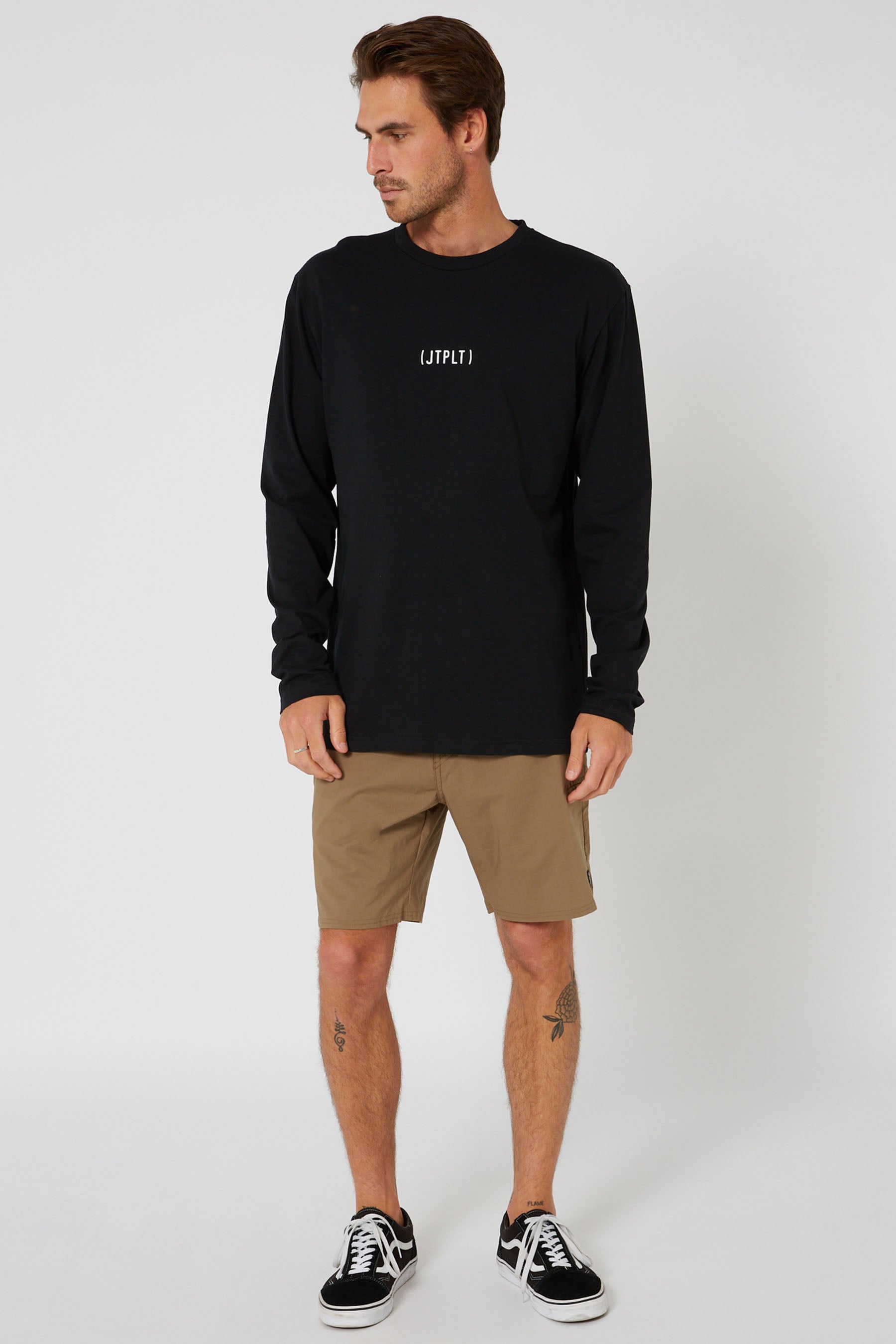 Jetpilot Mens Circle L/S Tee - Black - photo 3 — view 03 (3)