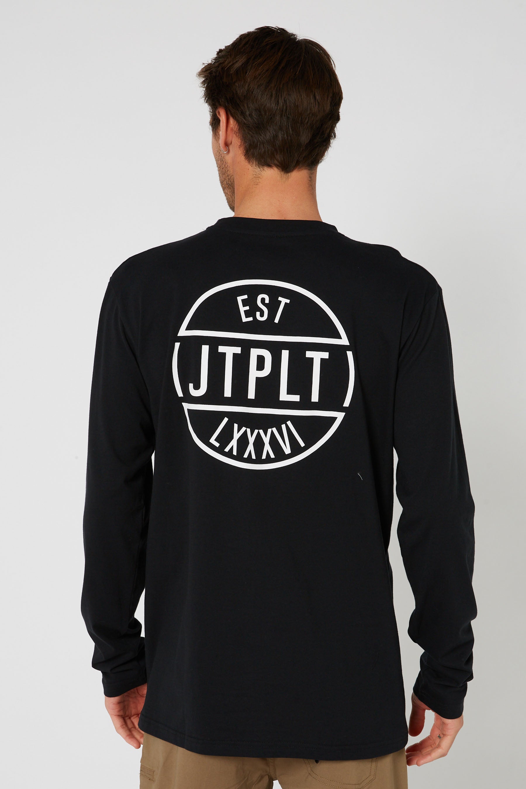 Jetpilot Mens Circle L/S Tee - Black - photo 4 — view 04 (3)