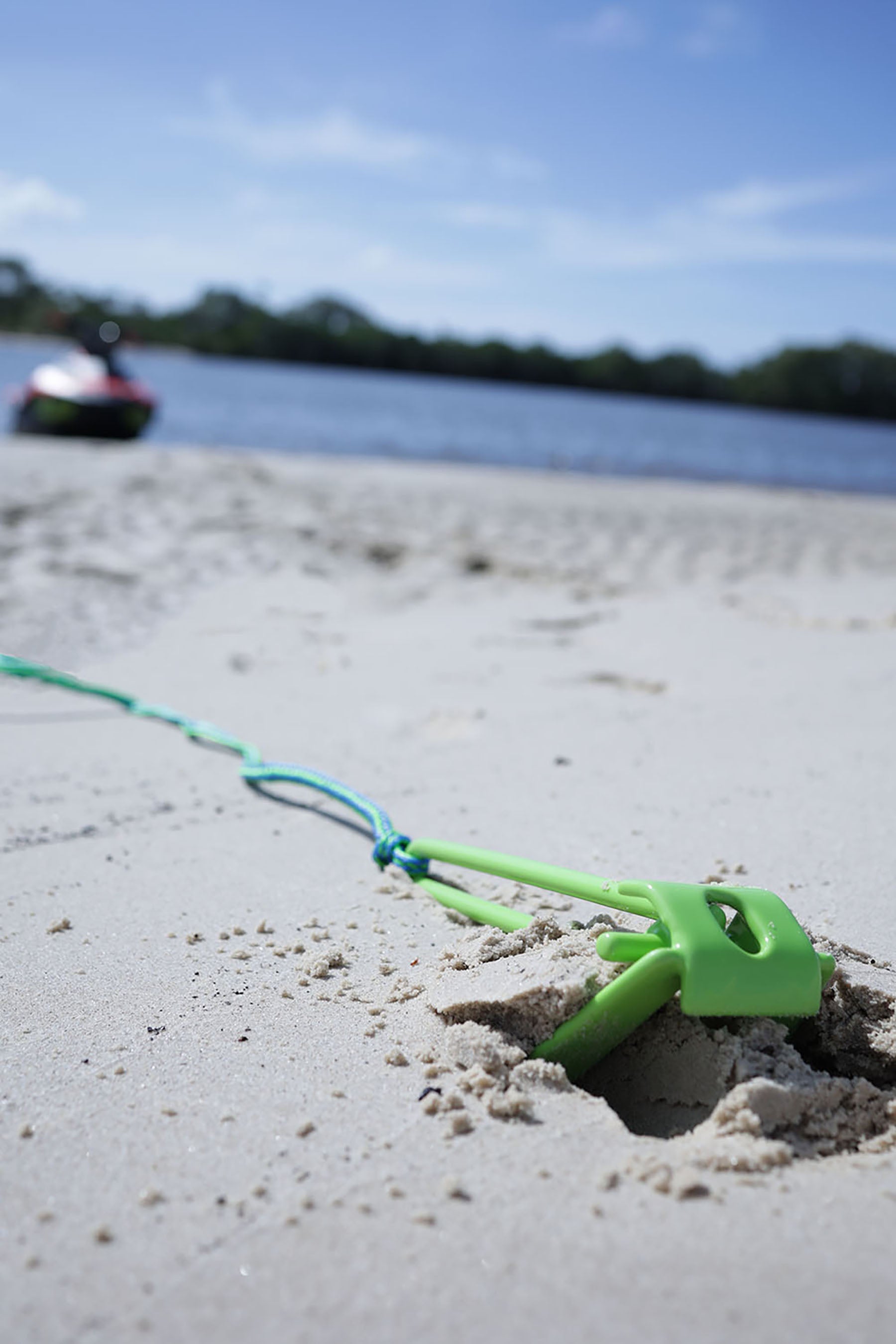 Jetpilot Lightweight Fluke Anchor - Blue/Lime 3