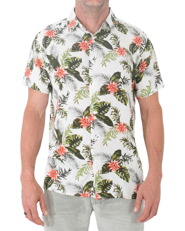 Jetpilot Party Mens Shirt - White