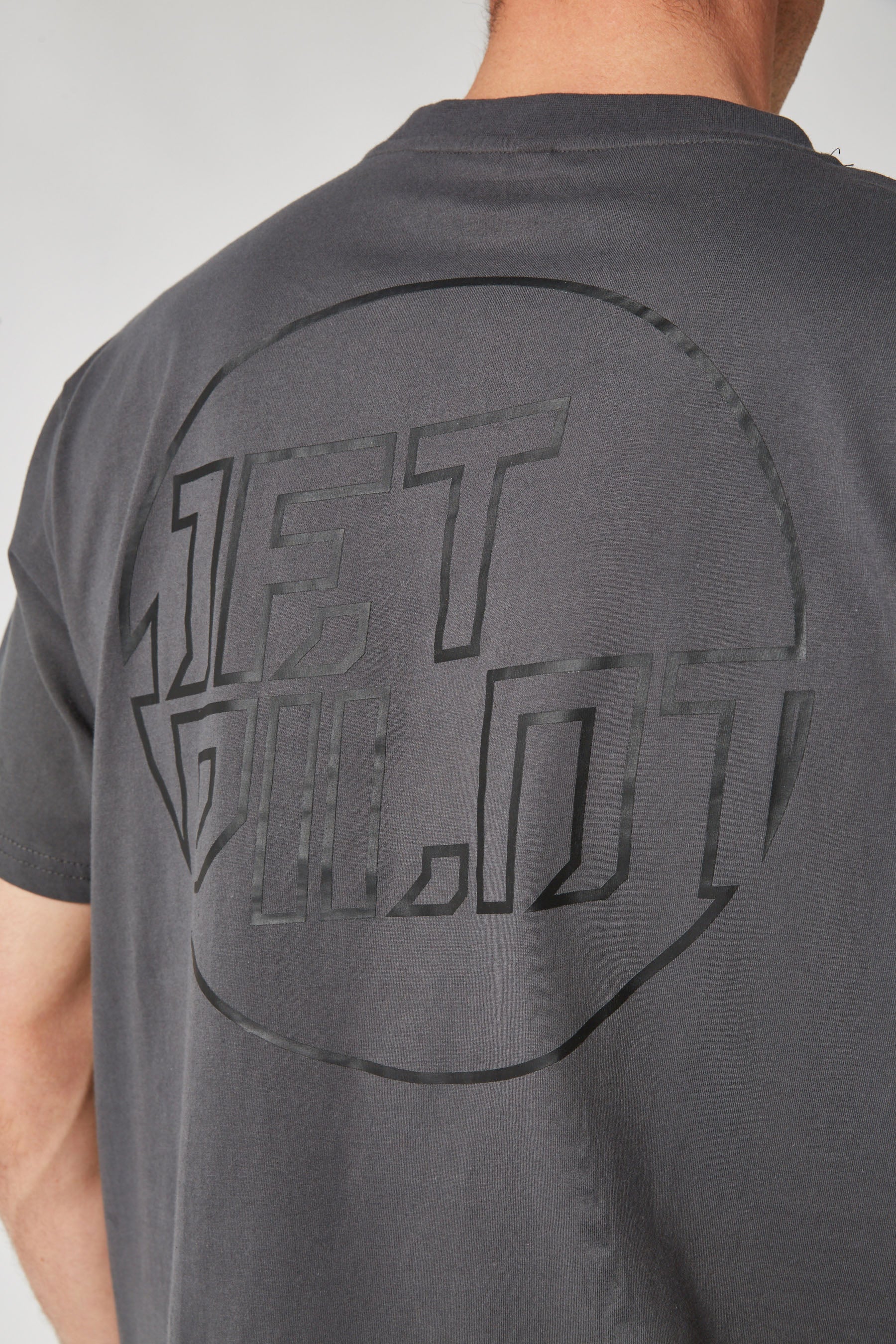 Jetpilot Mens Full Circle S/S Tee - Grey/Black