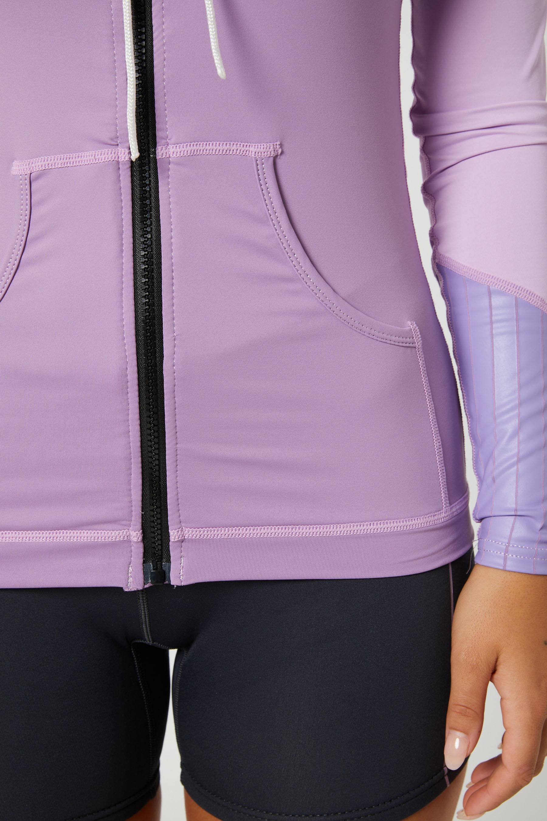 Jetpilot Cause Ladies LS Hooded Rashie Purple 6