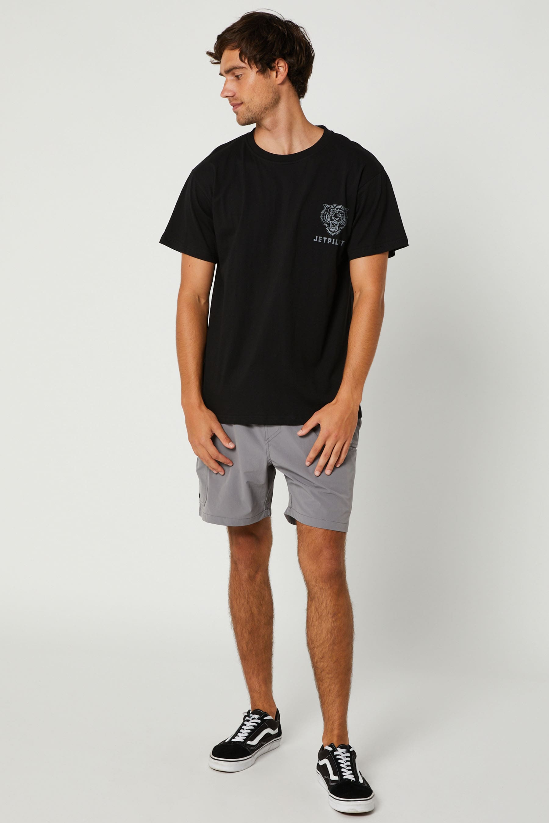 Tiger Mens SS T-Shirt Black Charcoal 6