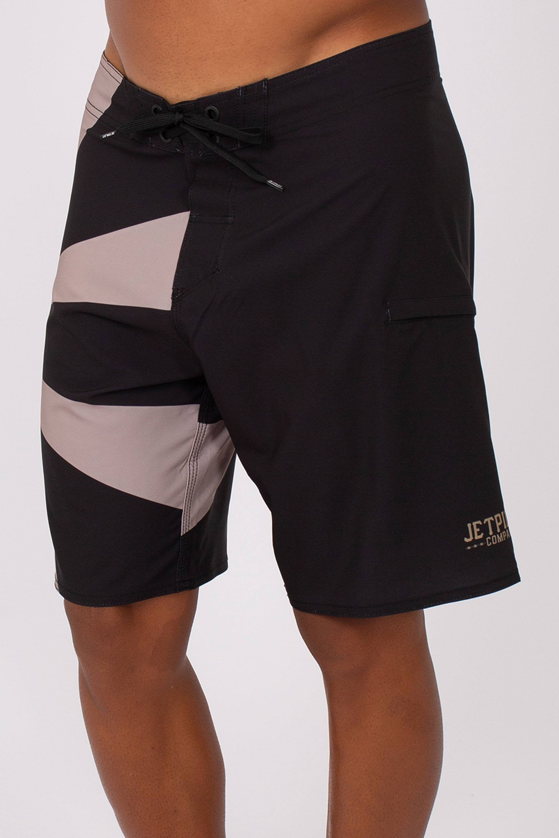 Jetpilot Hardcore Mens Boardshorts Black Gold 4