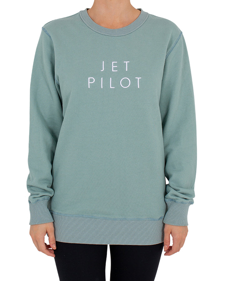Jetpilot Ladies Simple Crew - Sage