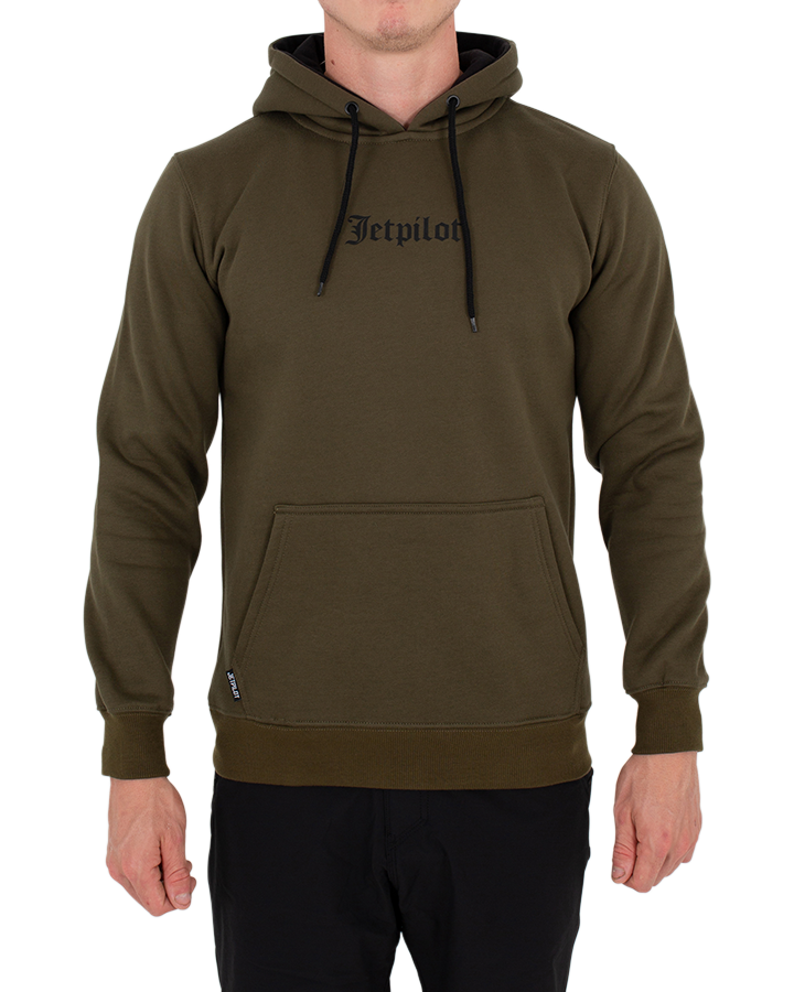 Jetpilot Times Mens Pullover Hoodie - Military