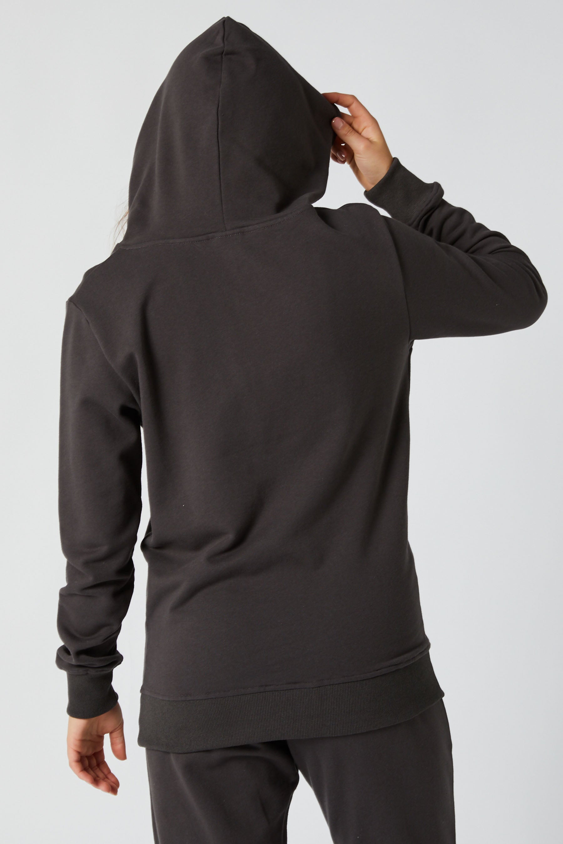 Jetpilot Simple Ladies Hoodie - Charcoal