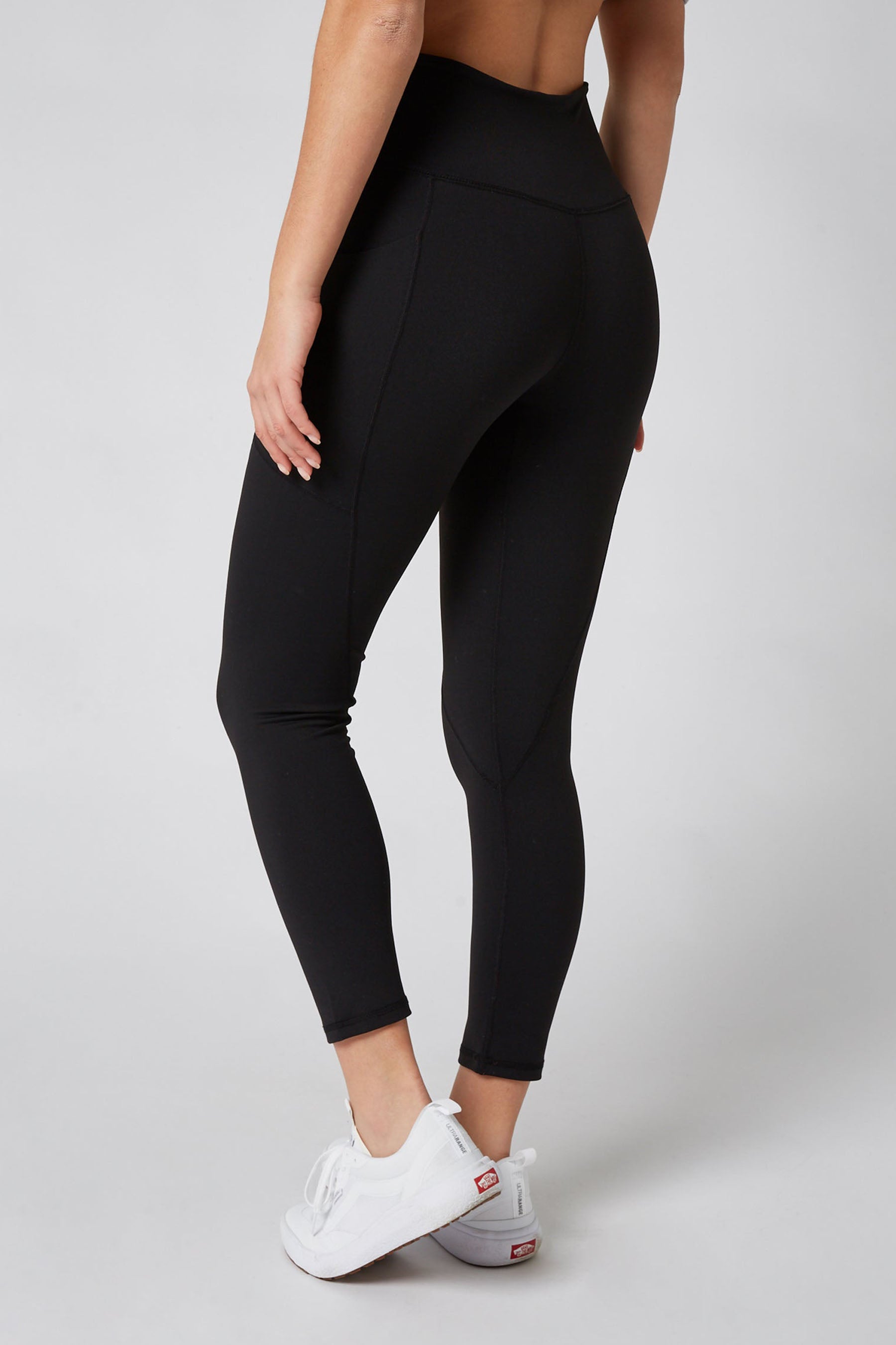 Jetpilot Simple Ladies Leggings w/ Pockets - Black