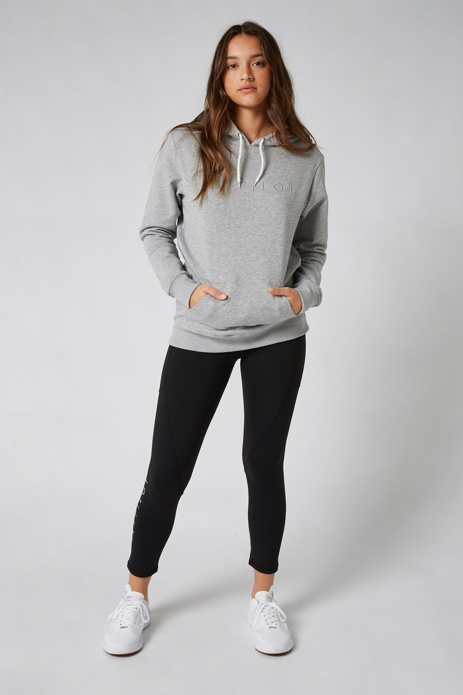 Jetpilot Simple Ladies Leggings w/ Pockets - Black
