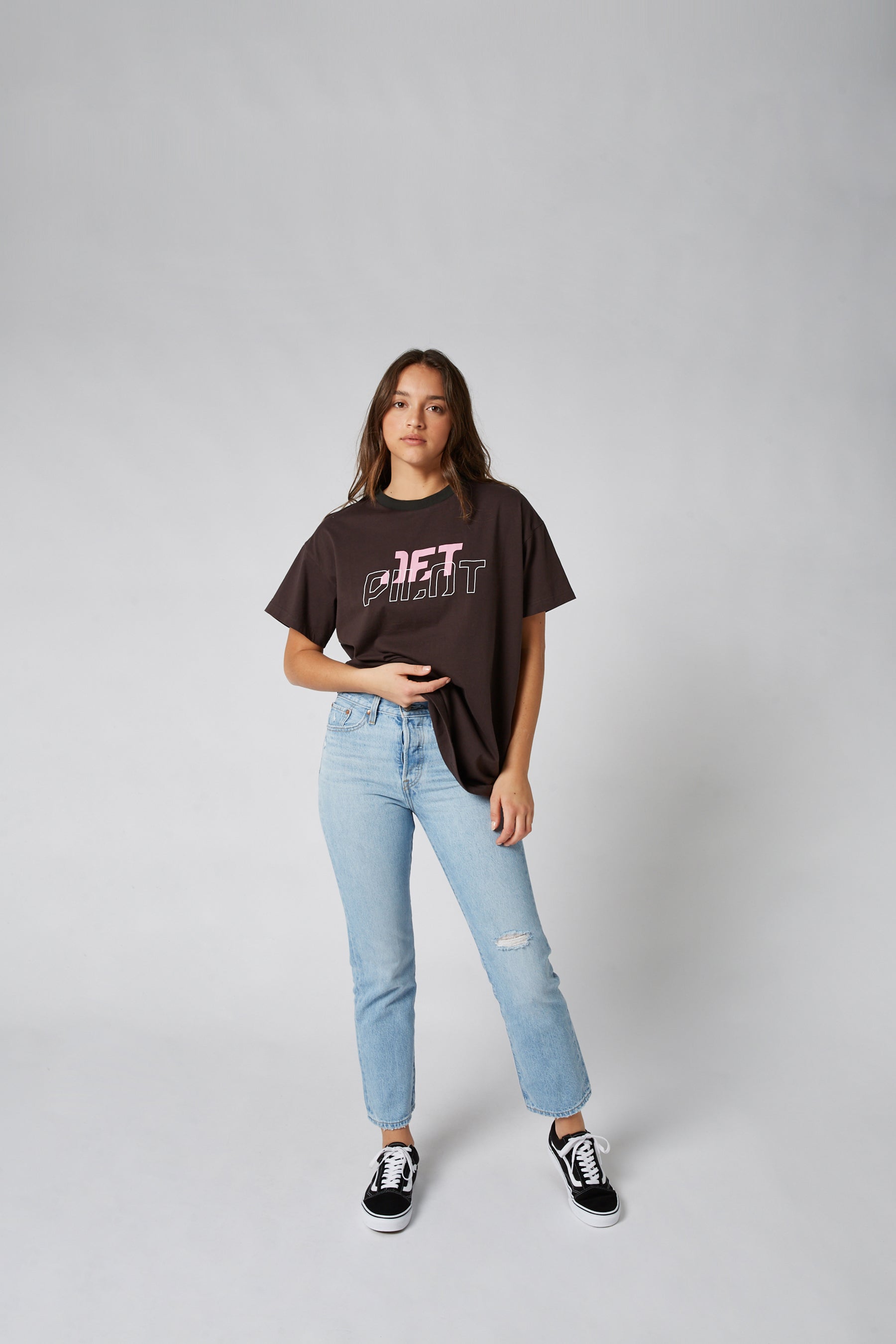 Jetpilot Orbital Ladies S/S Tee - Charcoal