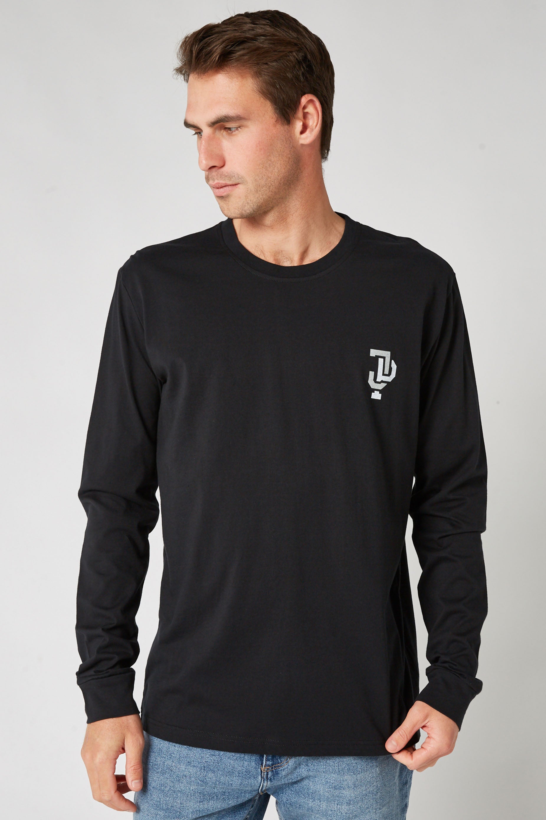 Jetpilot Linked L/S Mens Tee - Black