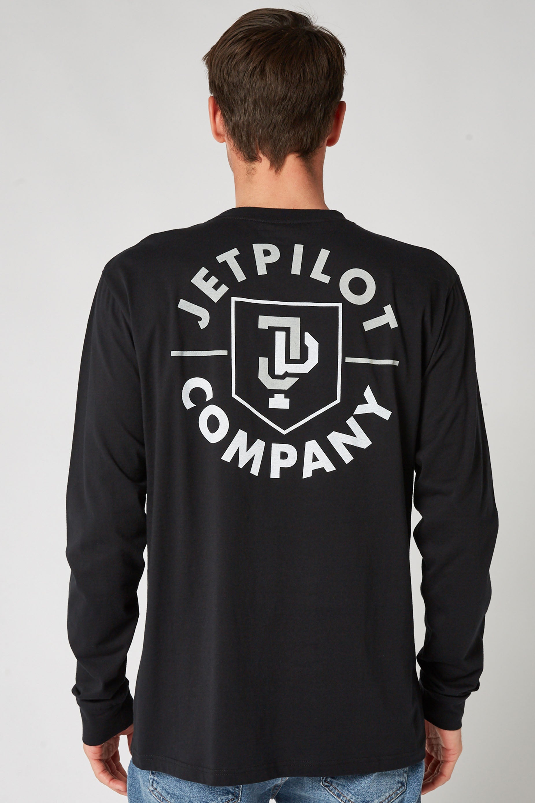 Jetpilot Linked L/S Mens Tee - Black