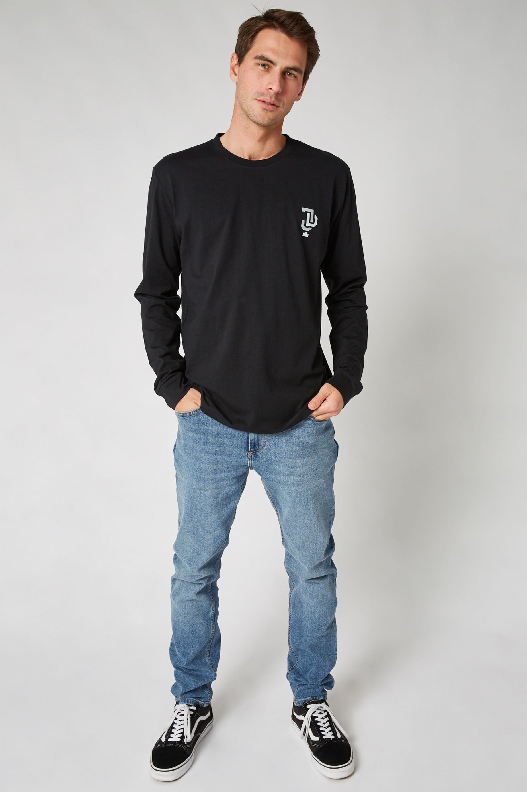 Jetpilot Linked L/S Mens Tee - Black