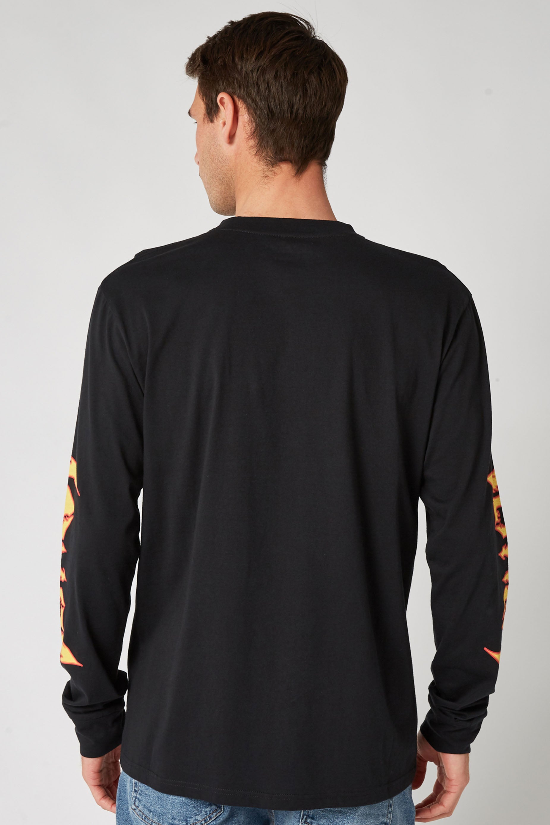 Jetpilot Razor L/S Mens Tee - Black/Yellow
