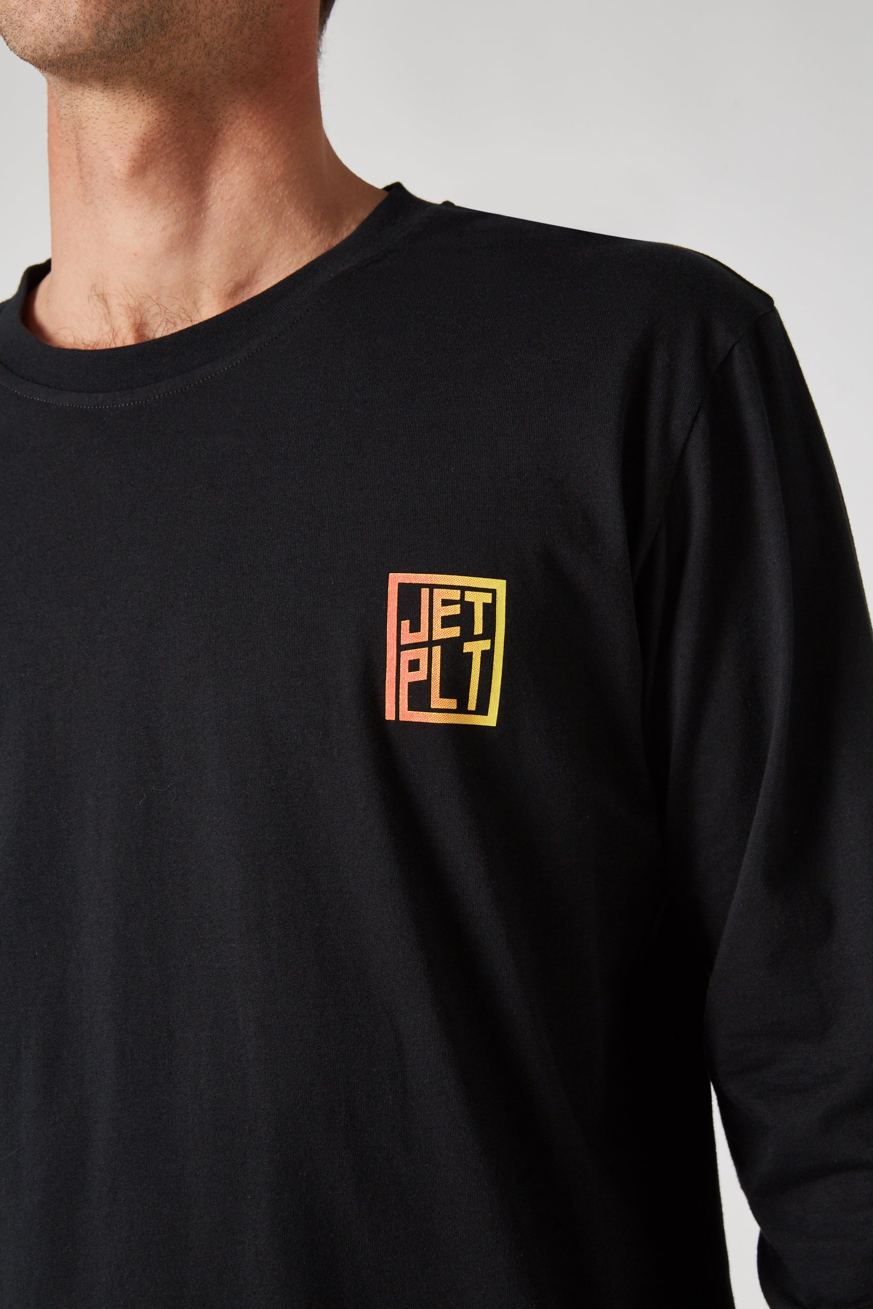 Jetpilot Linear L/S Mens Tee - Black/Red