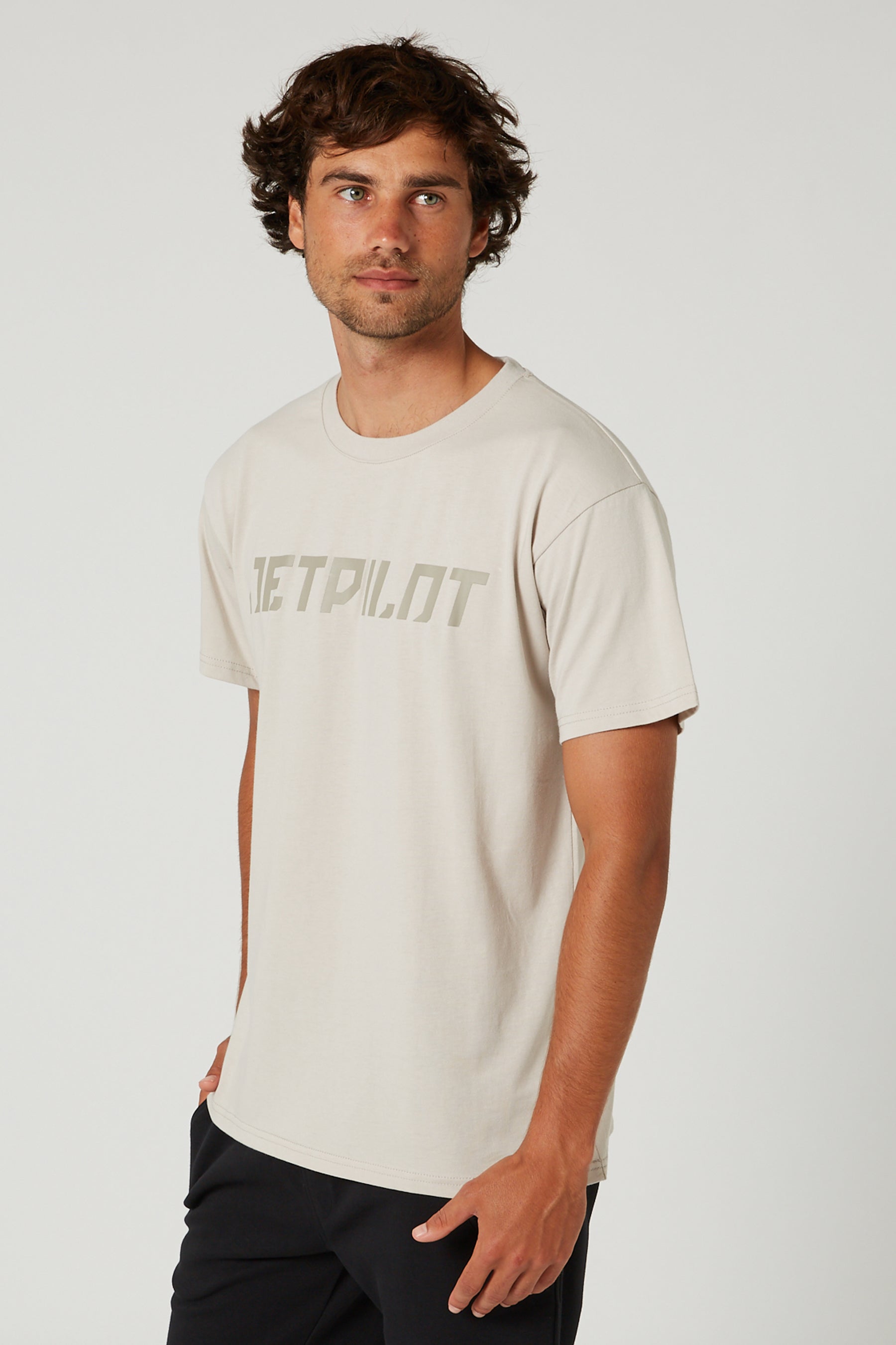 Jetpilot Corp S/S Mens Tee - Putty