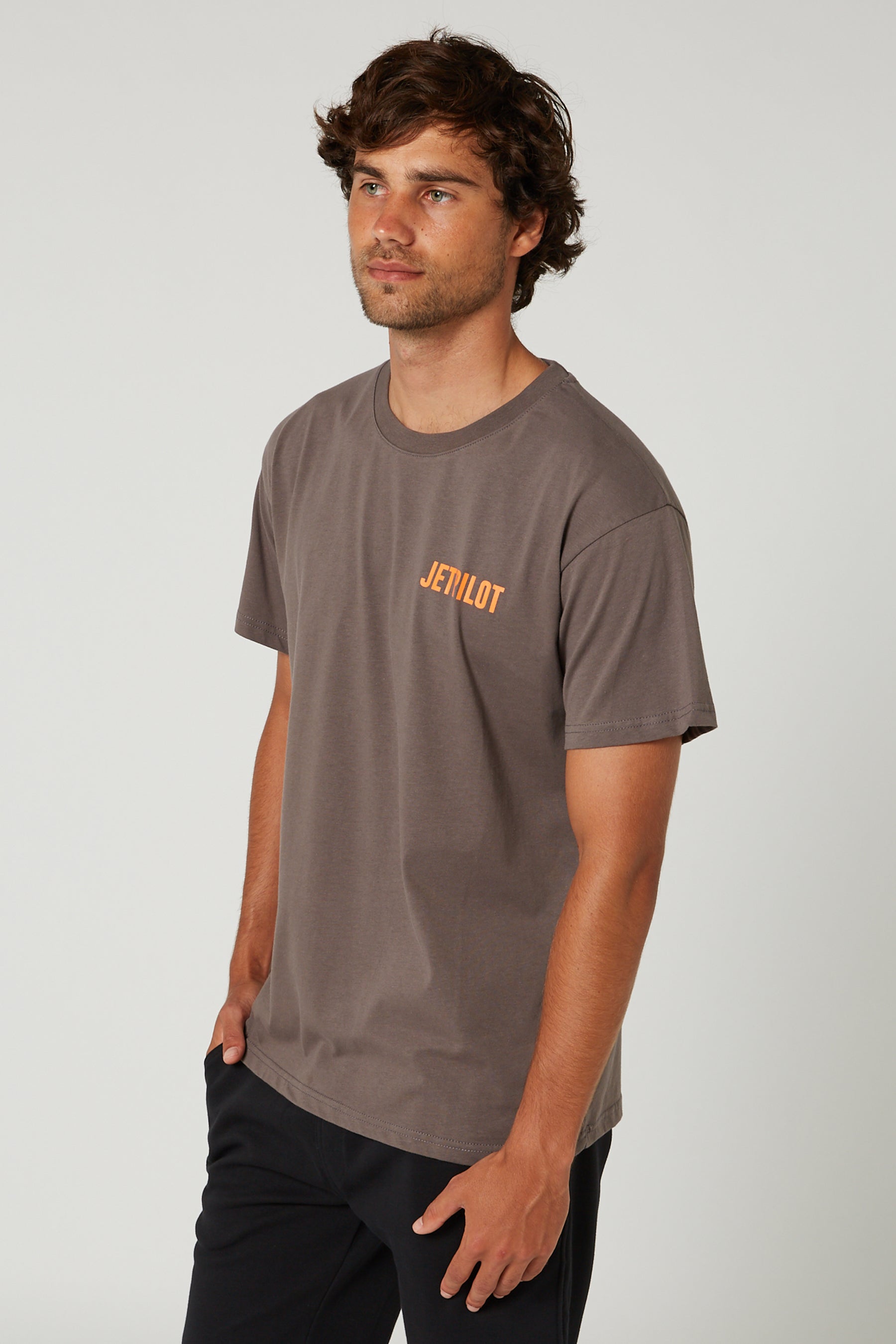 Jetpilot Esky Mens Tee - Coal