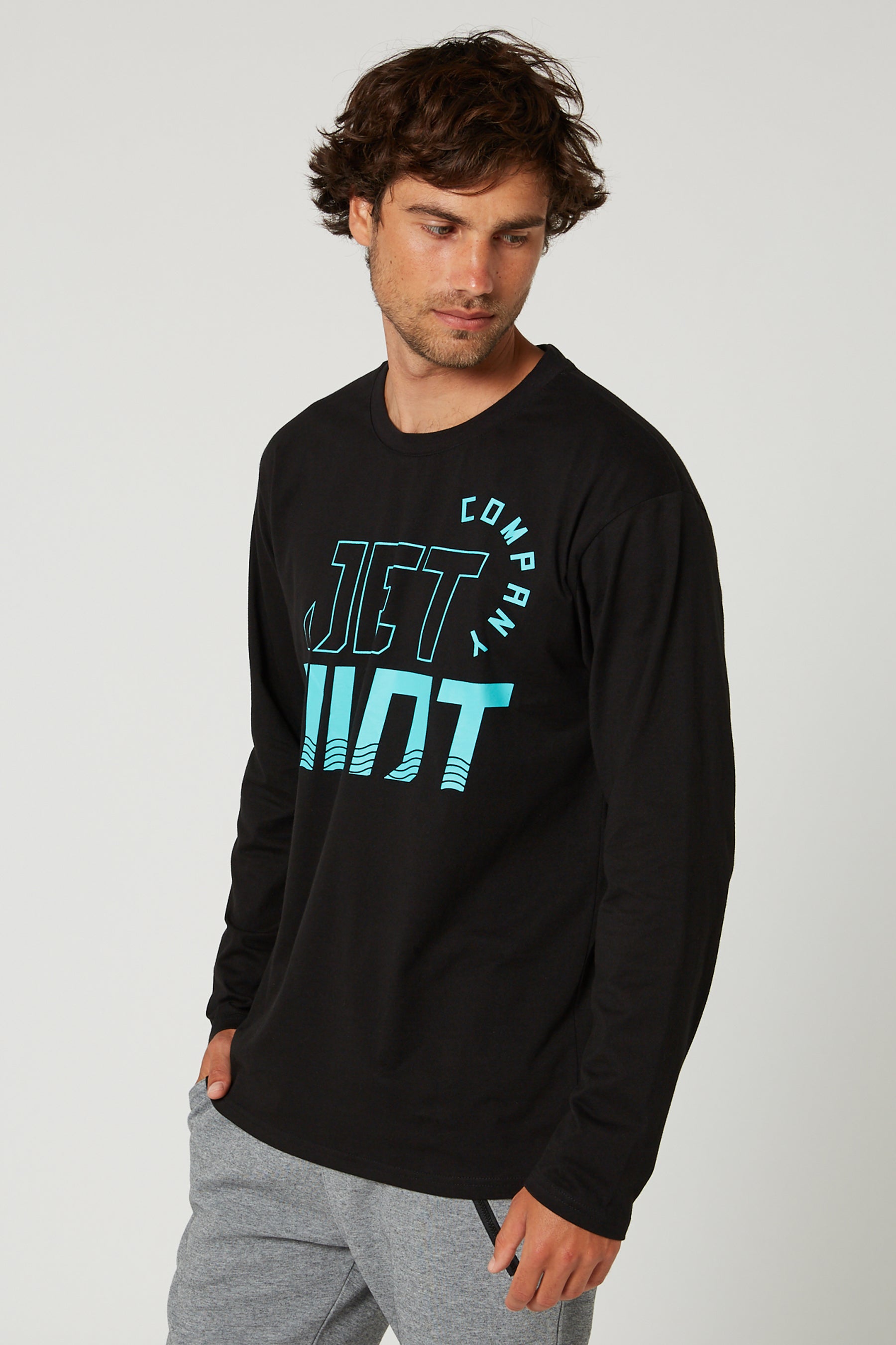Jetpilot Eclipse L/S Mens Tee - Black