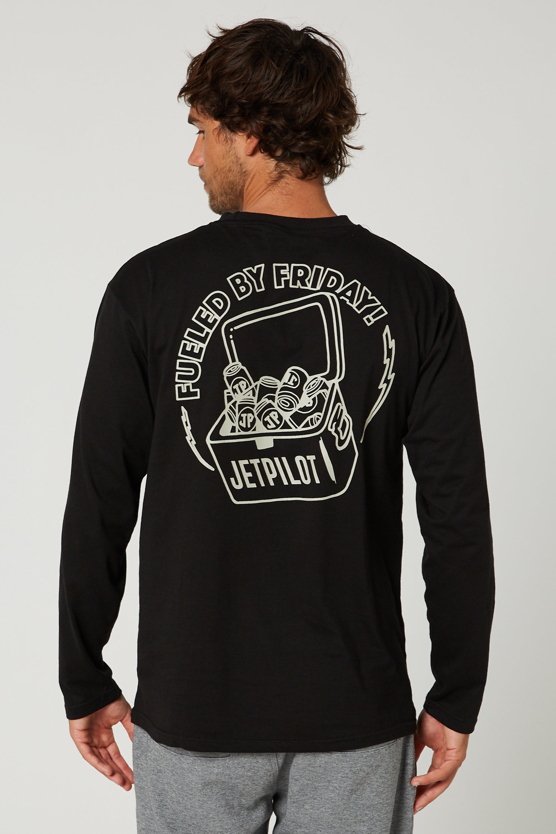 Jetpilot Esky L/S Mens Tee - Black