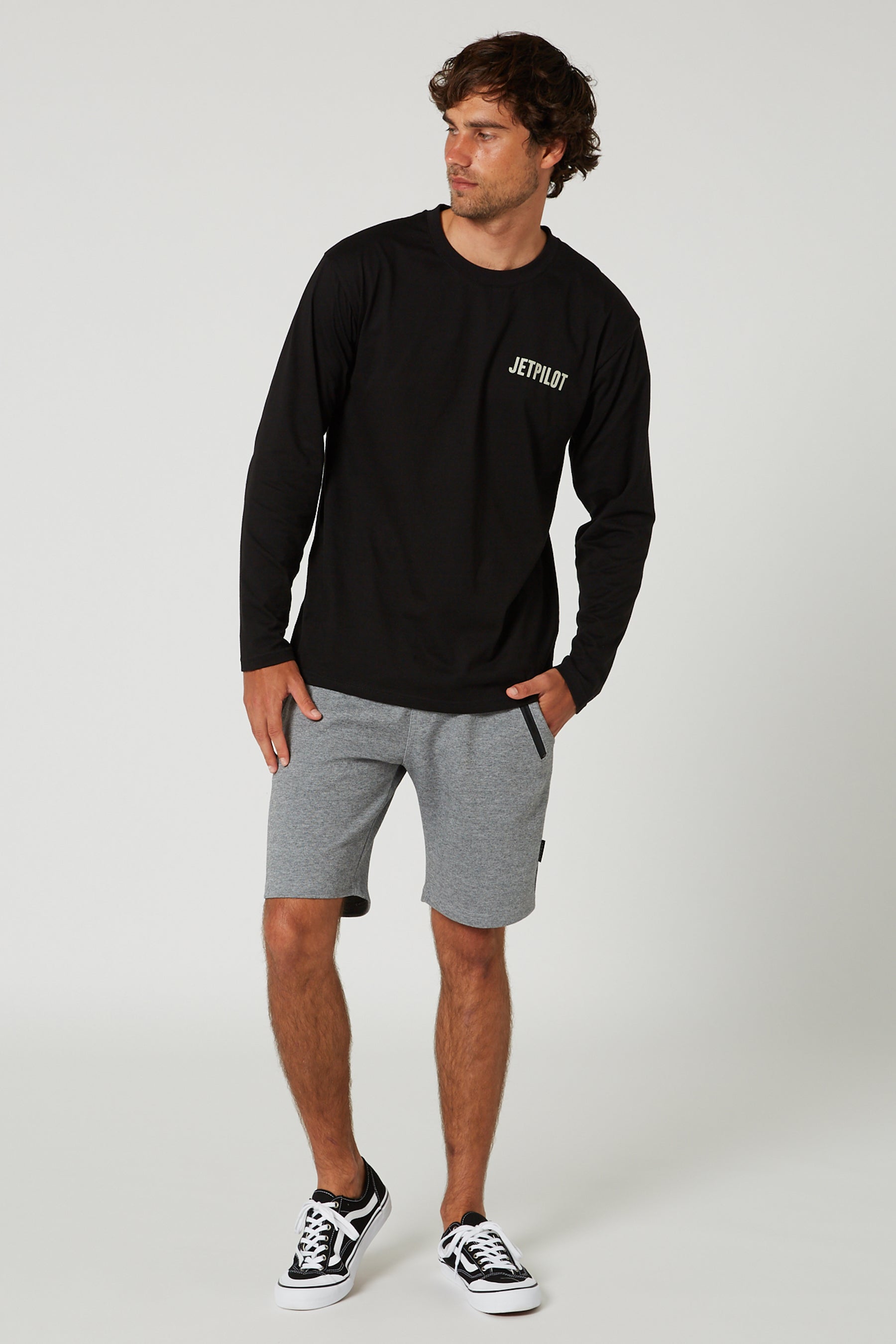 Jetpilot Esky L/S Mens Tee - Black