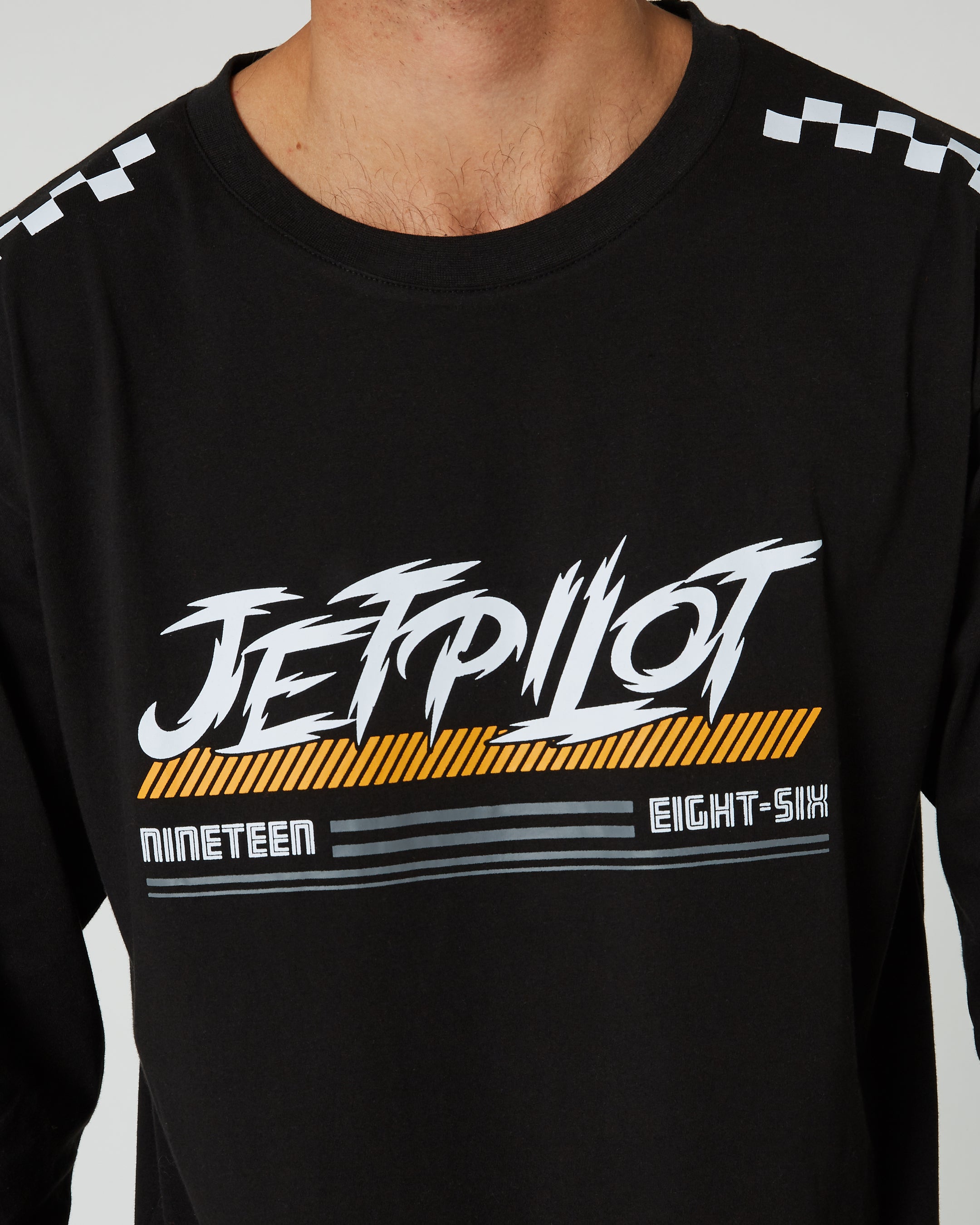 Jetpilot Race Tech Mens Long Sleeve Tee - Black 5