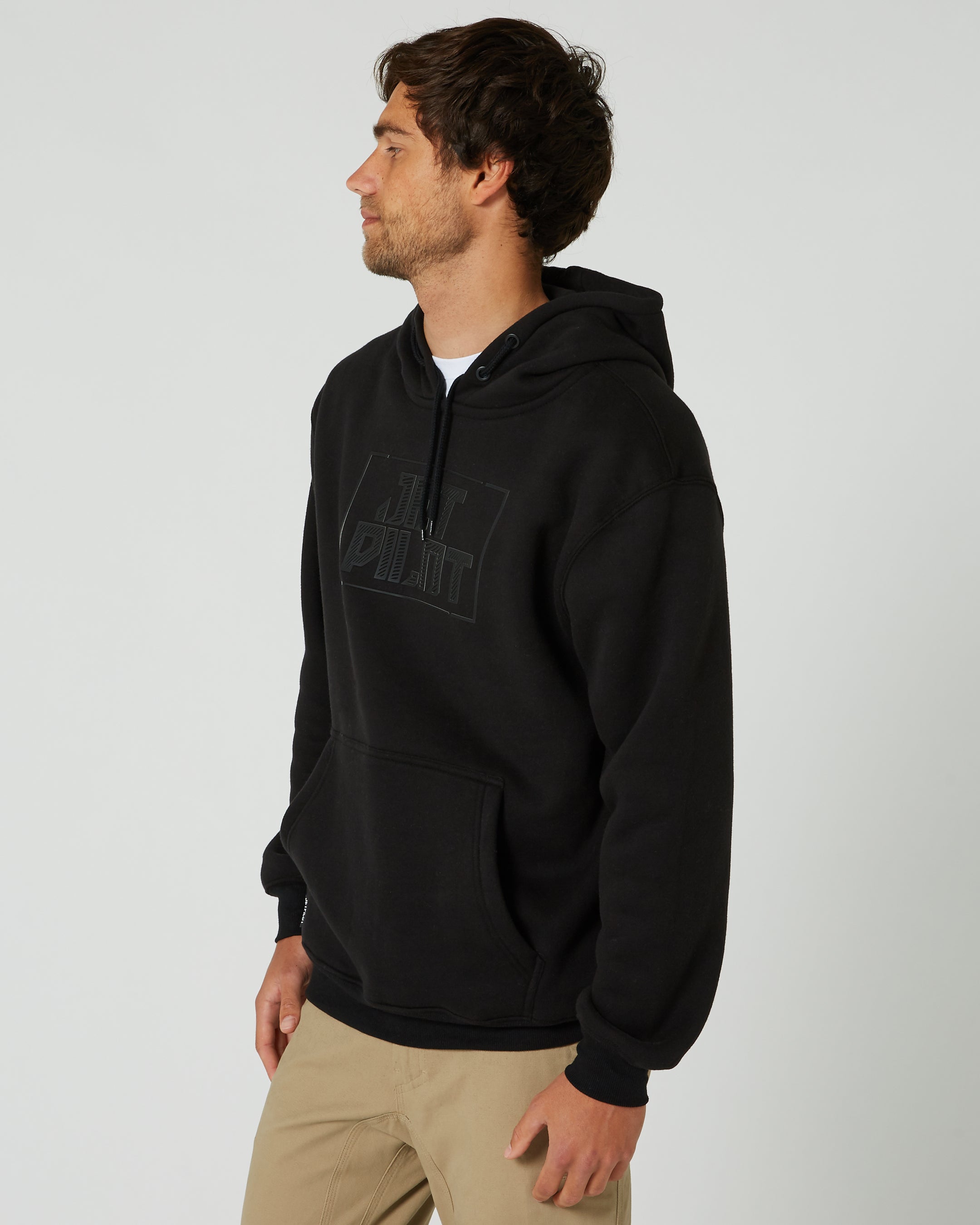 Jetpilot Corp HD Mens Pullover Hoodie - Black 2