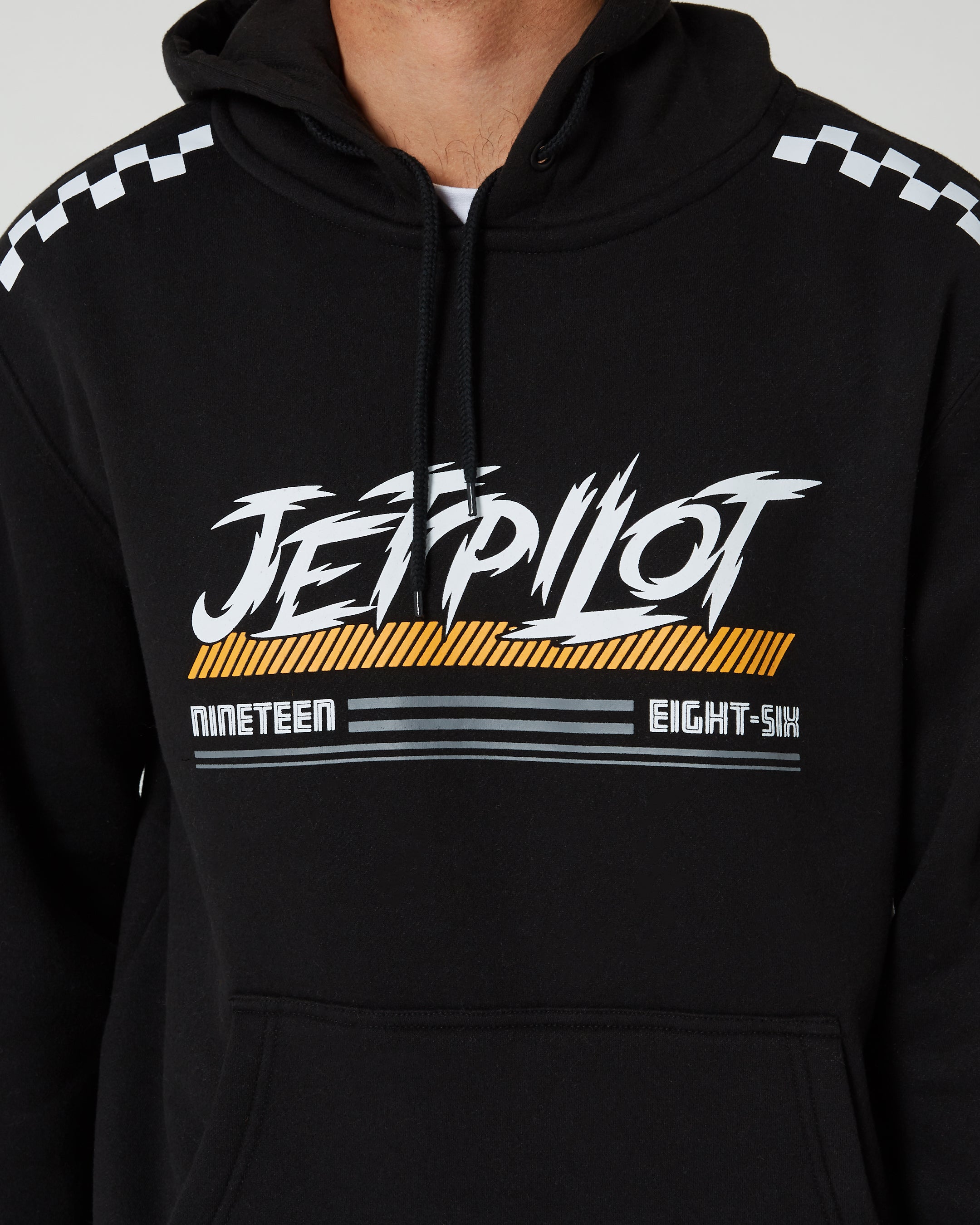 Jetpilot Race Tech Mens Pullover Hoodie - Black 6