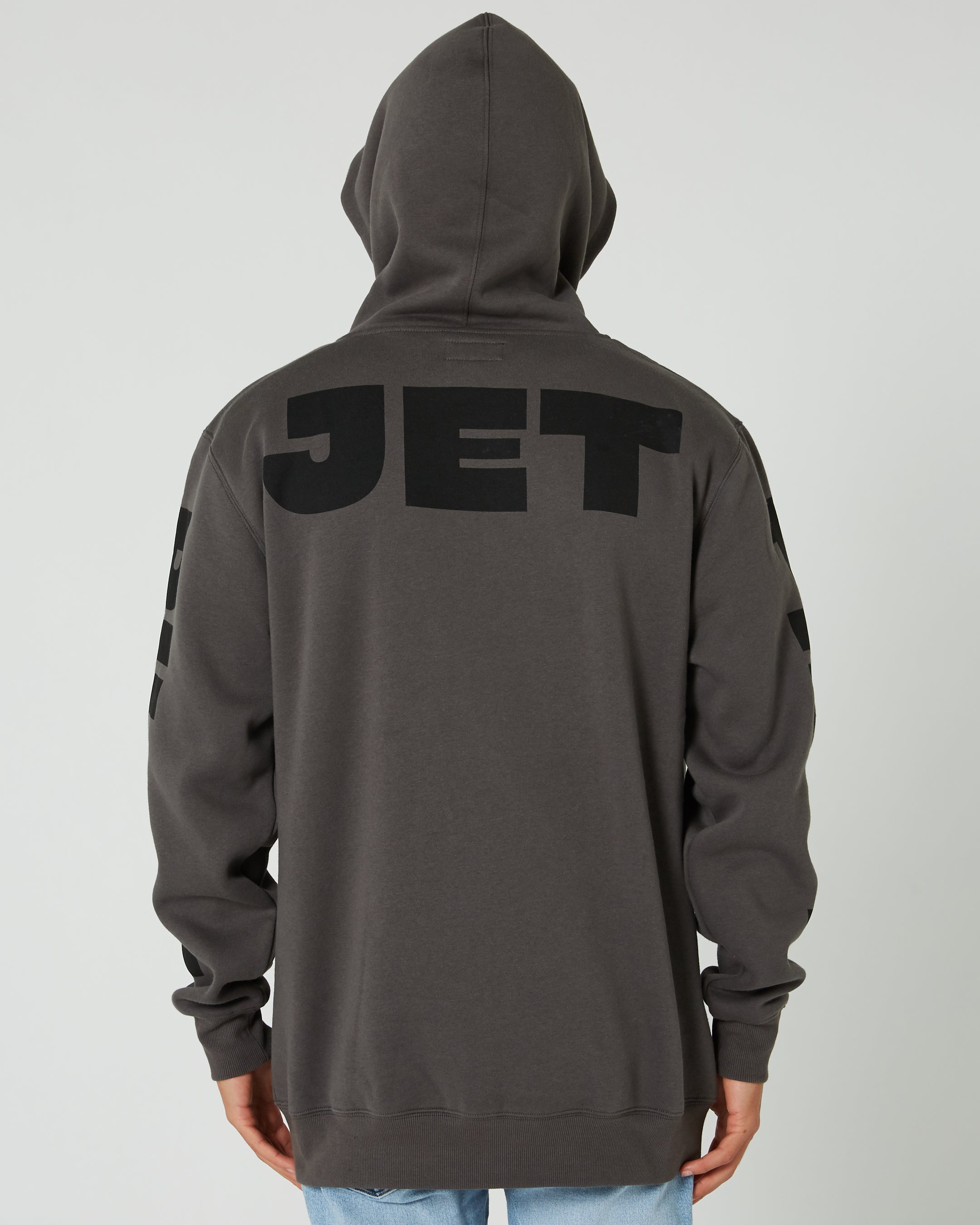 Jetpilot Divided Mens Zip-Up Hoodie - Charcoal 7