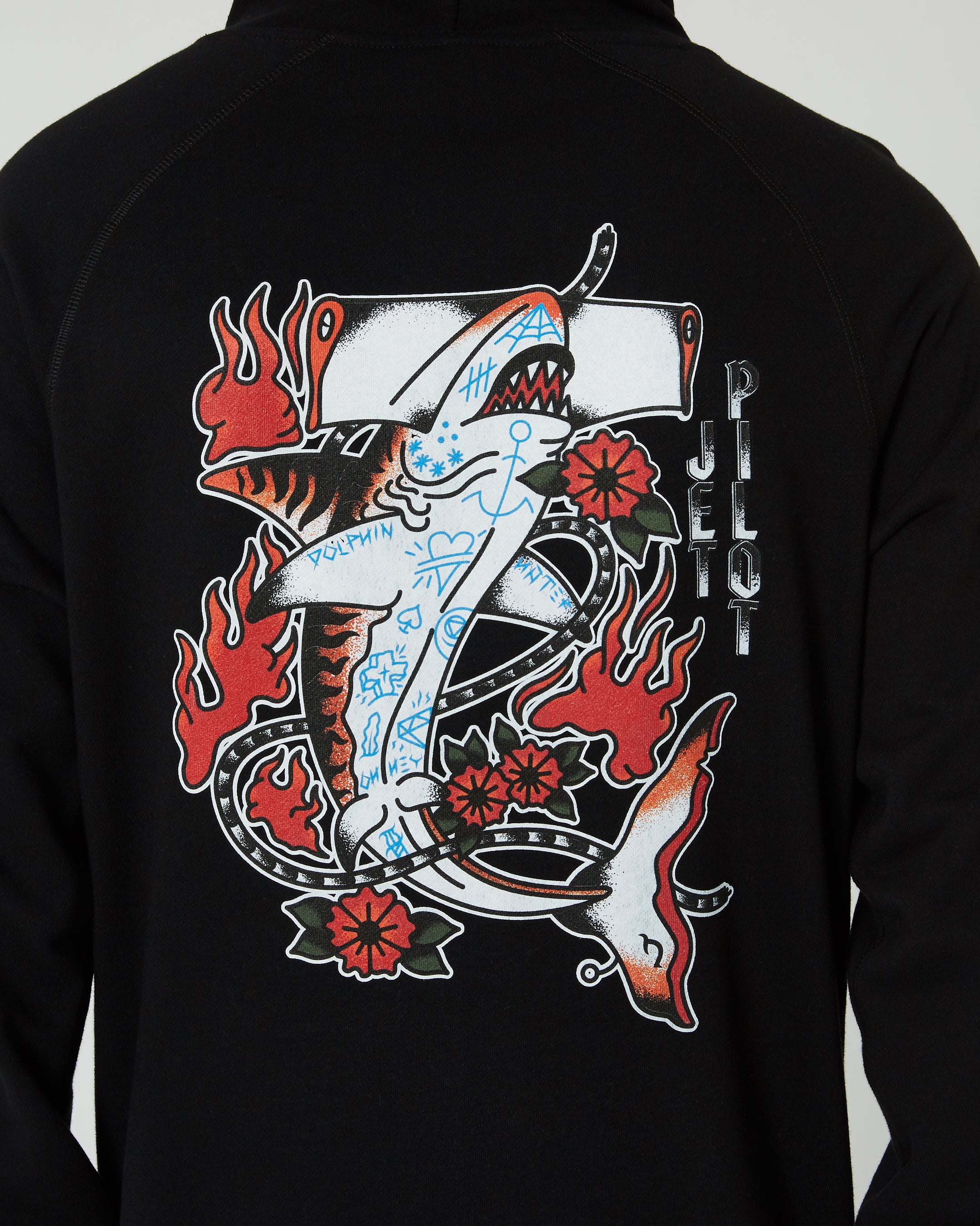 Jetpilot Shark Flash Mens Pullover Hoodie 6