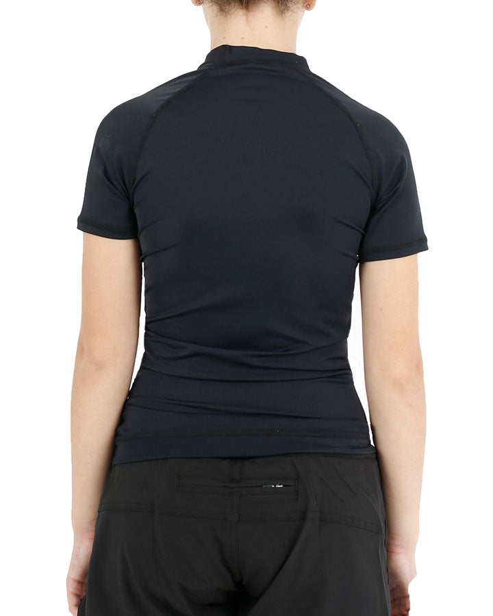 Jetpilot Corp Youth Girls S/S Rashie - Black 2 — view 02 (3)