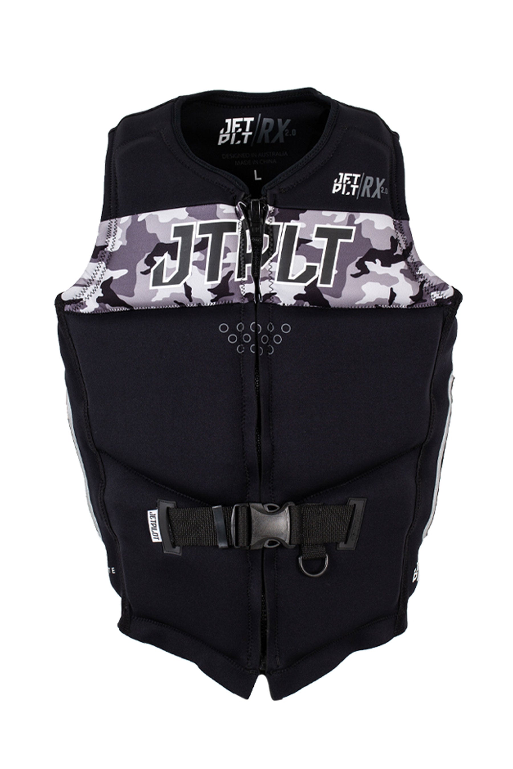 Jetpilot Rx Mens Neo Life Jacket - Black/Camo