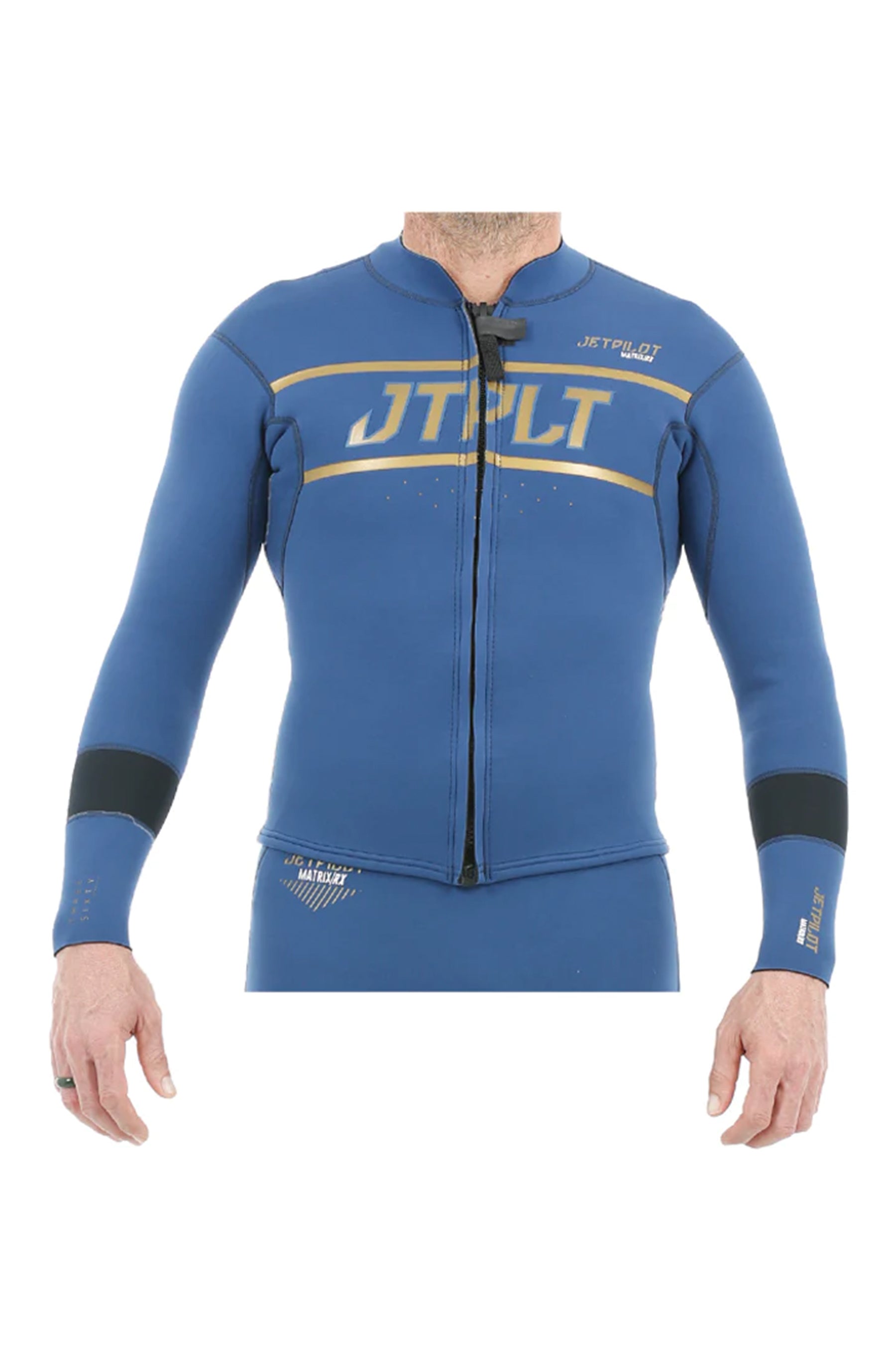 Jetpilot Rx Mens Race Jacket - Navy/Gold