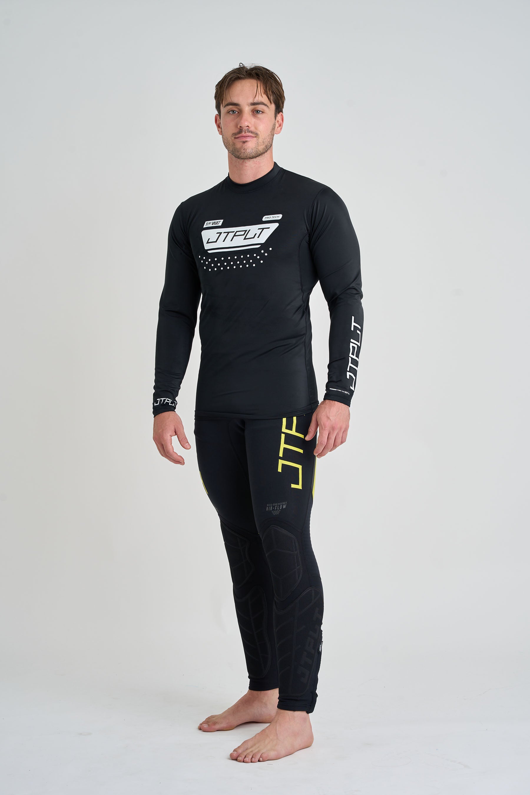 Jetpilot Vault Mens Long Sleeve Rashie - Black - photo 2 — image 2