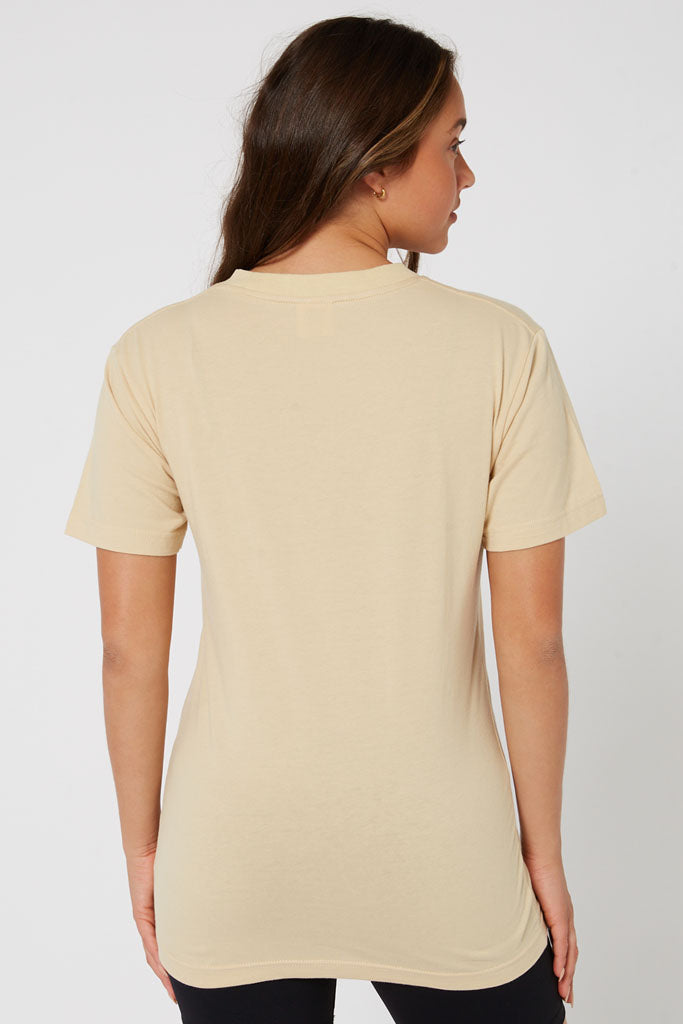 Jetpilot Simple Ladies Oversized Tee - Tan