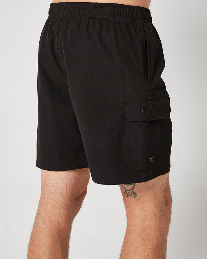 Jetpilot Jet-Lite Mens Elasticated Boardshort - Black 4