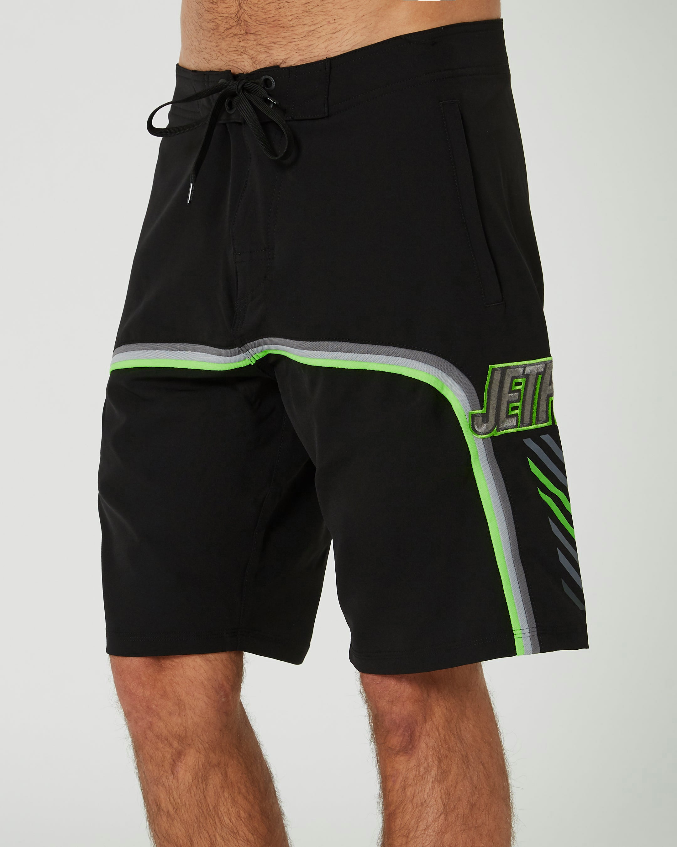 Jetpilot F4.5 Mens Boardshorts - Black/Green