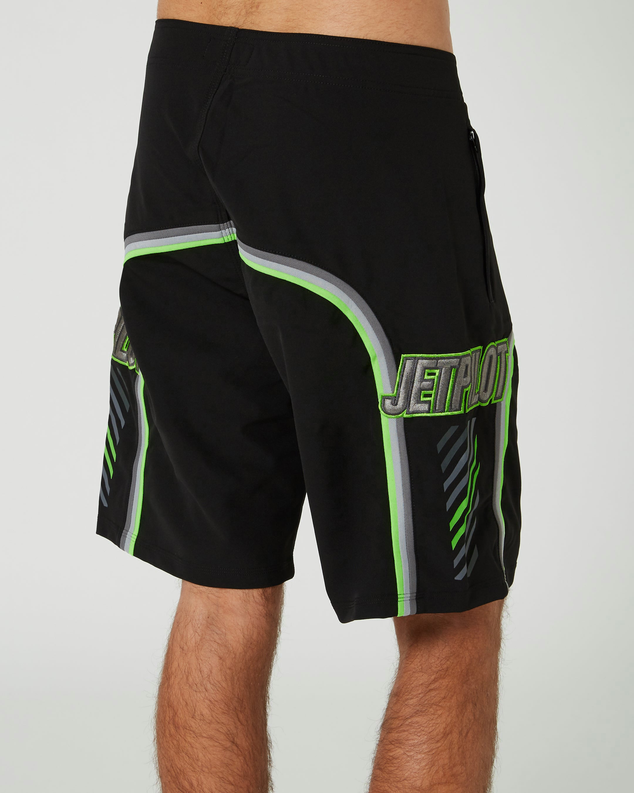 Jetpilot F4.5 Mens Boardshorts - Black/Green