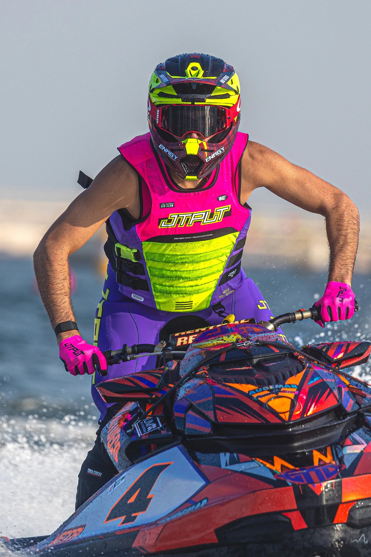 Jetpilot Vault Protech Side Entry ISO 50N Race Life Jacket - Pink/Yellow