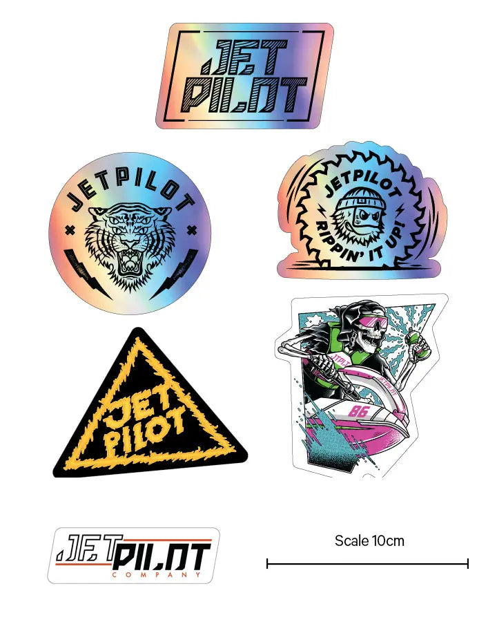 Jetpilot Mixed Sticker Pack