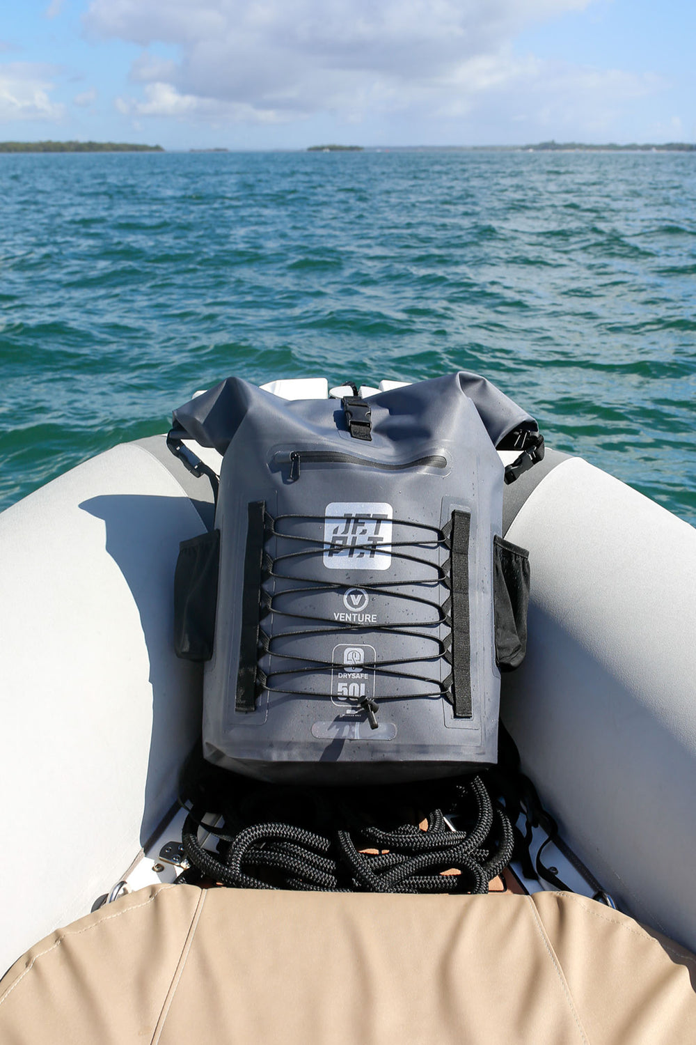 Venture 50l Waterproof Bag — Charcoal | Jetpilot
