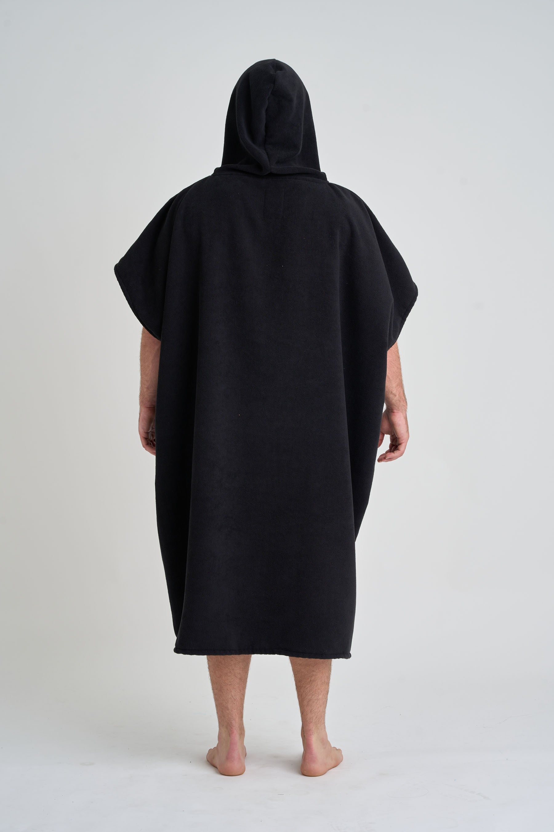 Jetpilot Venture Unisex Hoodie Towel - Black back profile — image 2