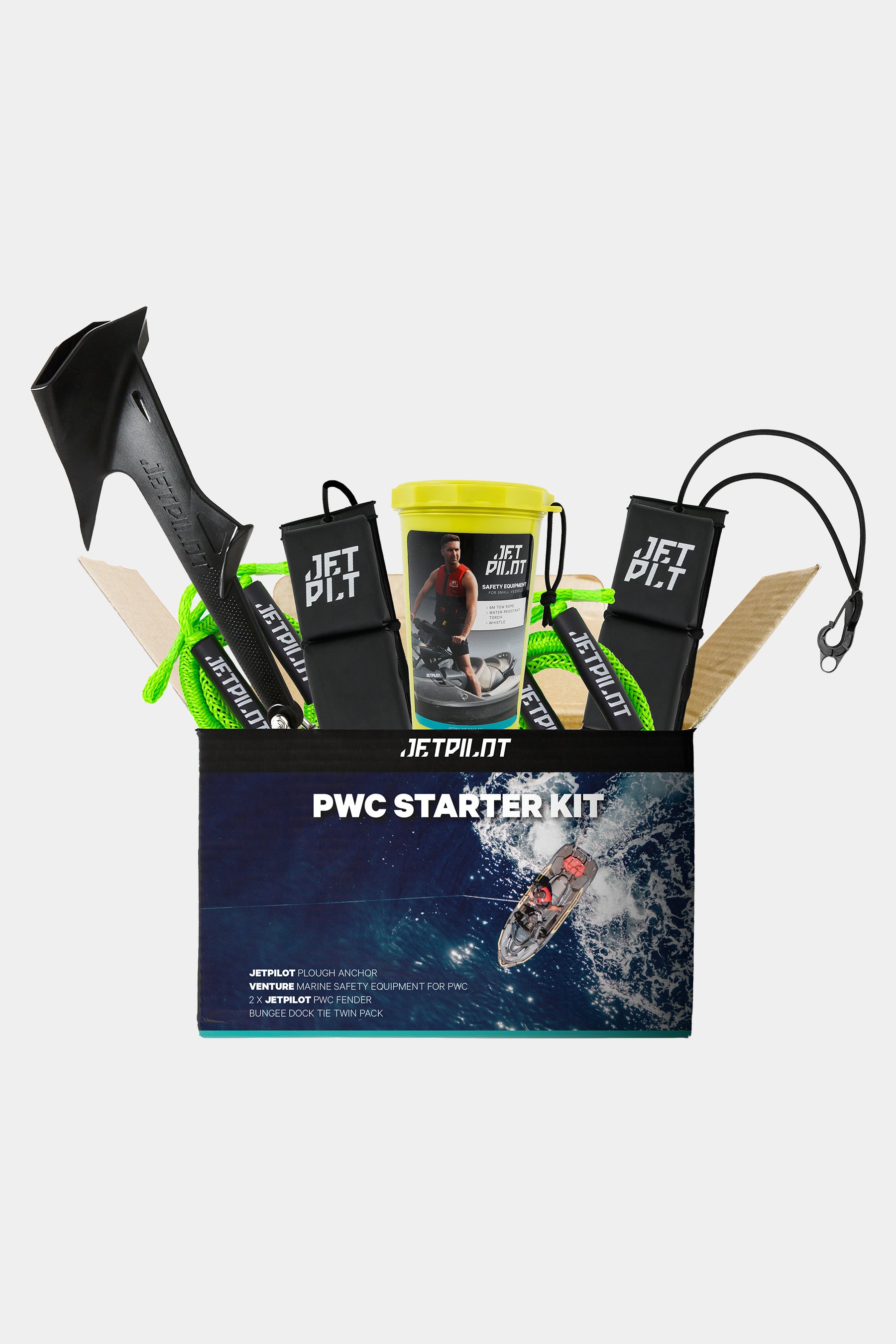 PWC Starter Kit with various items on a white background