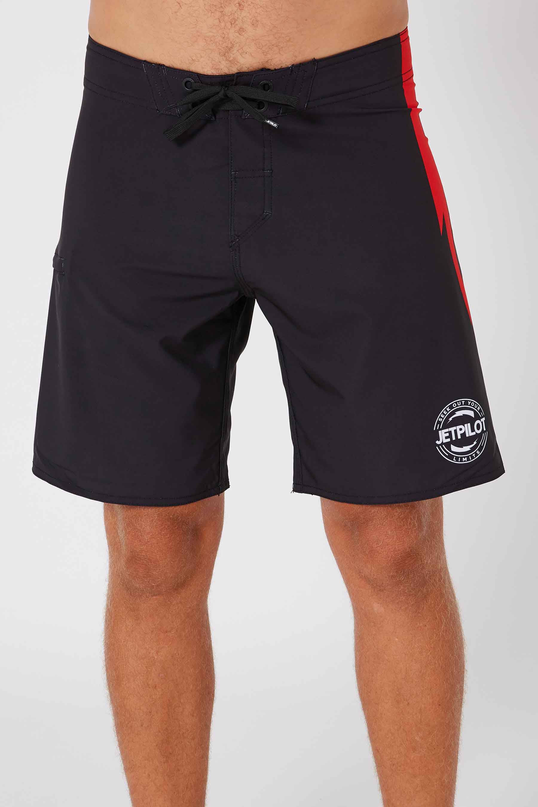 Jetpilot Bolts Mens Rideshort - Black/Red