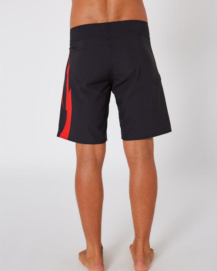 Jetpilot Bolts Mens Boardshort - Black/Red Lifestyle 3