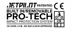 Built-in/Removable Pro-Tech Impact Protection System