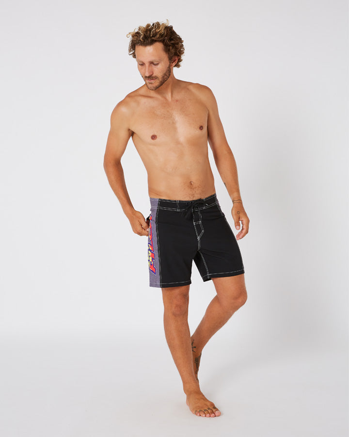 Jetpilot Colour Vision Mens Boardshort - Black/Grey