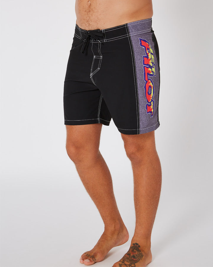 Jetpilot Colour Vision Mens Boardshort - Black/Grey Lifestyle 2