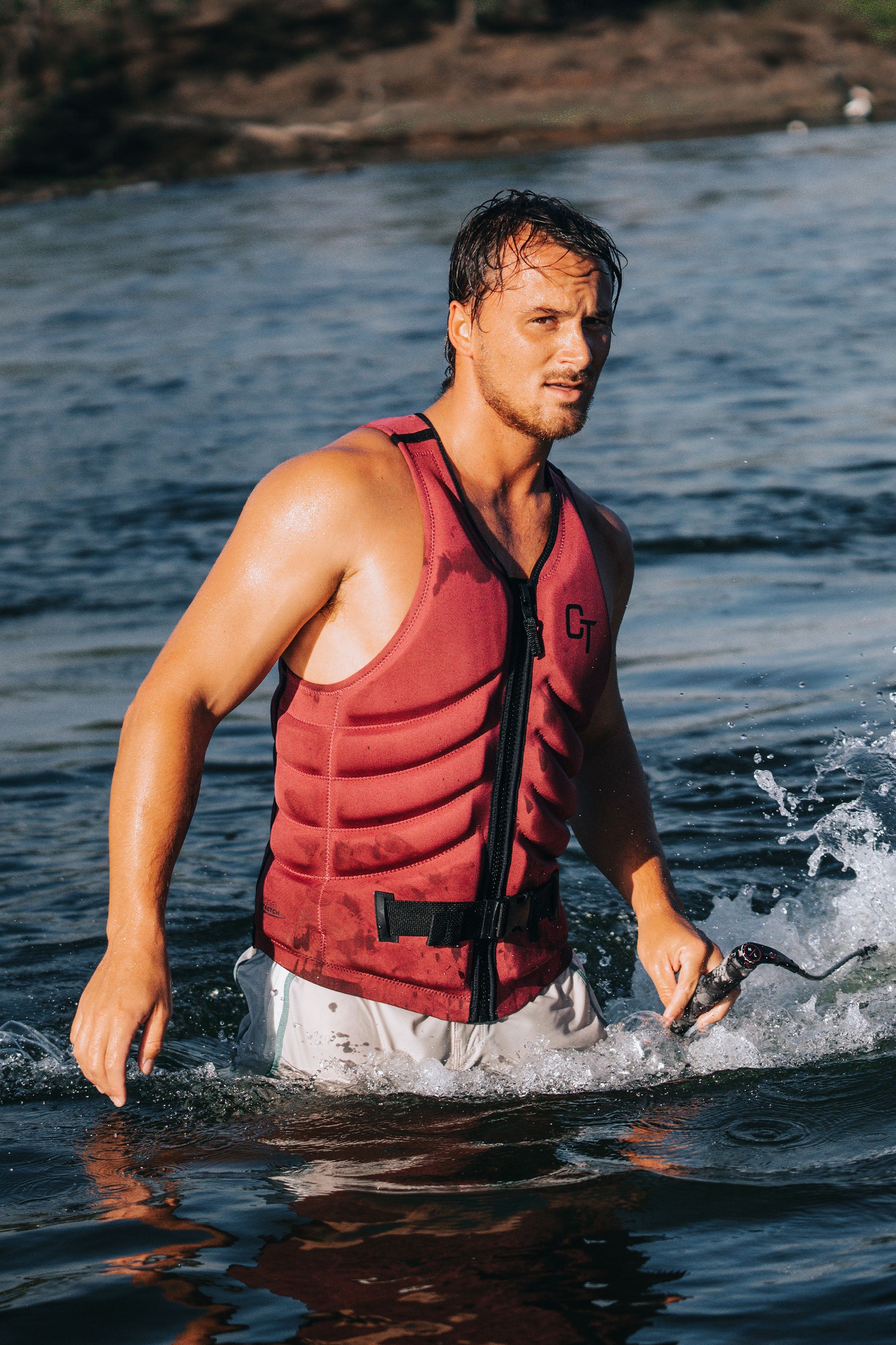 Jetpilot Quantum Life Jacket - Cory Tuenissen Signature Series - Dark Maroon 3