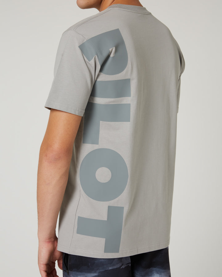 Jetpilot Divided Mens S/S Tee - Grey Lifestyle2